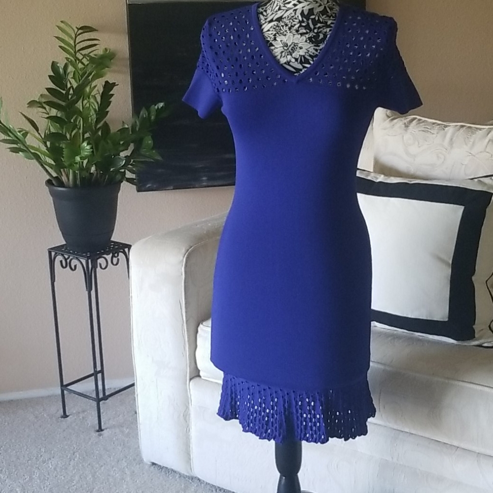 Nieman Marcus Blue BodyCon classy dress